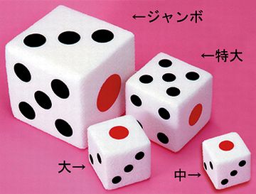 サイコロの大きさの話でしょ