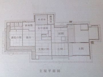 『天明家』平面図