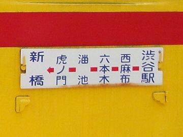 行き先表示板
