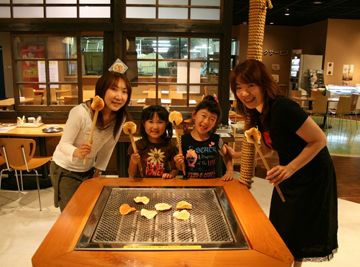 手焼き体験コーナー