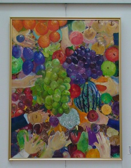 15郡展優秀賞滝野中永島千紘3年「食べたい気持ち!」