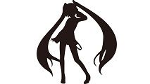 初音ミクさんのスカート型傘