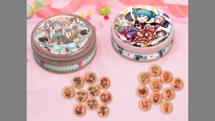 初音ミクさんたちのお菓子缶