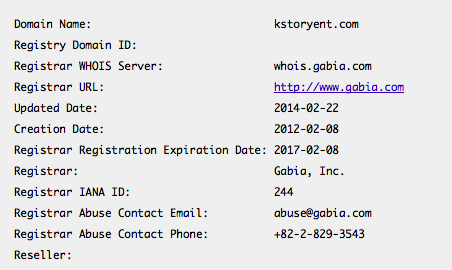 kstory whois