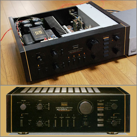 Tri プリメイアンプ 山水プリメインアンプ AU-D707X DECADE : Jazz工房Nishimuraの徒然写真日記