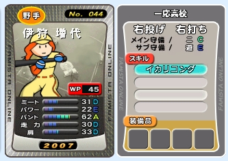2番セカンド 伊狩増代