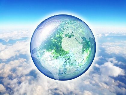 resize雲の上のブルーな地球