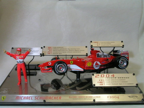1/18 フェラーリ F2004 M.S All Time Recoord LEADER : minicar-olive