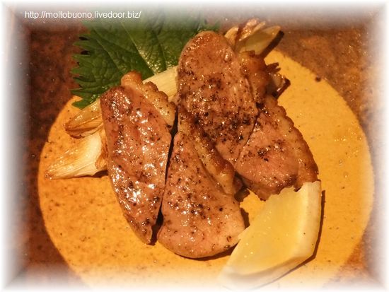 厚切り鴨ロース肉の炙り焼き②-1