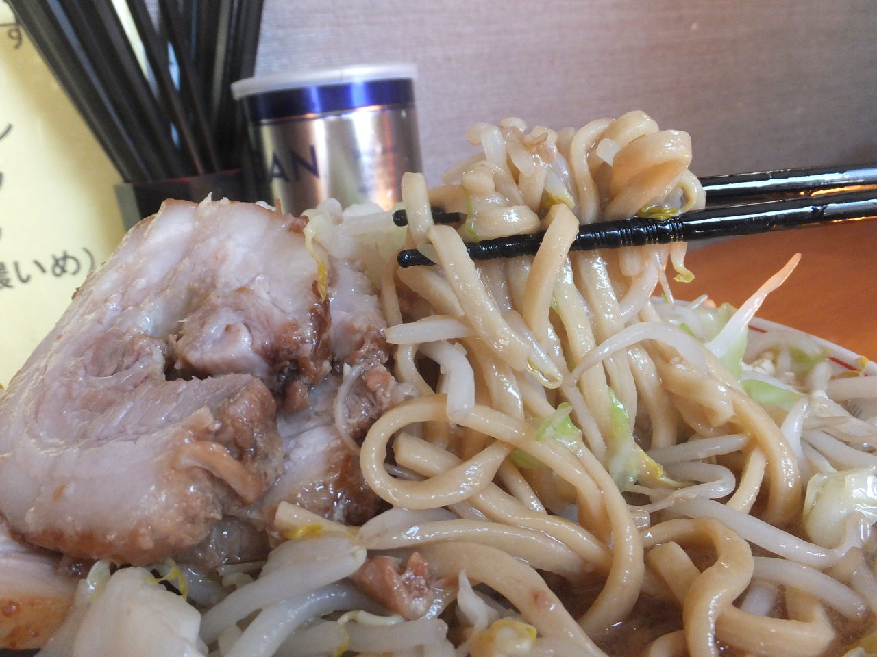 小ラーメン豚入り(野菜増・ニンニク)⑥