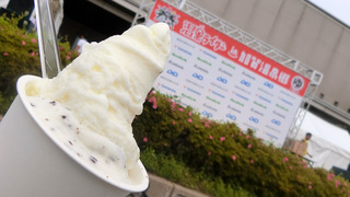 レース後のジェラート