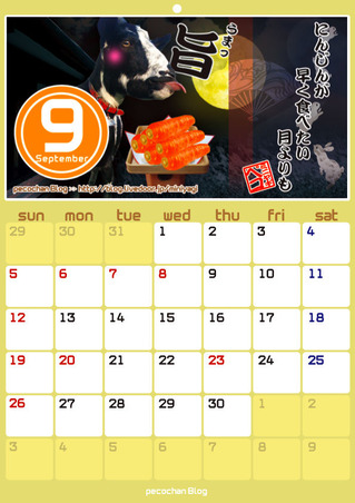 9月カレンダー