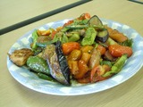 鶏肉と夏野菜のバルサミコ酢和え
