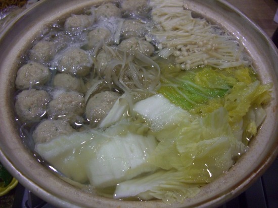 牛蒡入り豚団子鍋〜