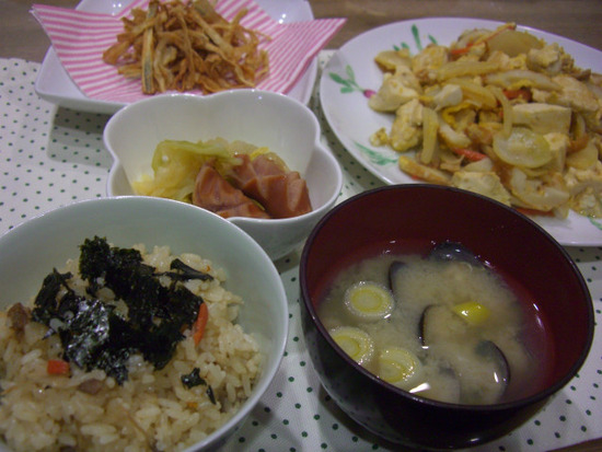 12・1・28晩ご飯