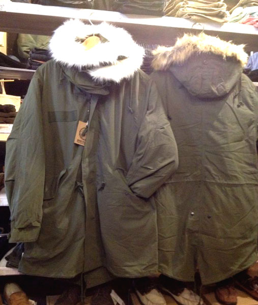 HOUSTON 】M-65パーカ/モッズコート オリーブドライブXXS