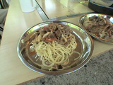 牛肉とトマトのスパ