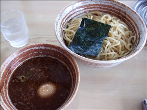 煮魚つけめん+大盛り+味付玉子