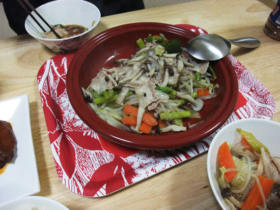 タジン鍋で作った
