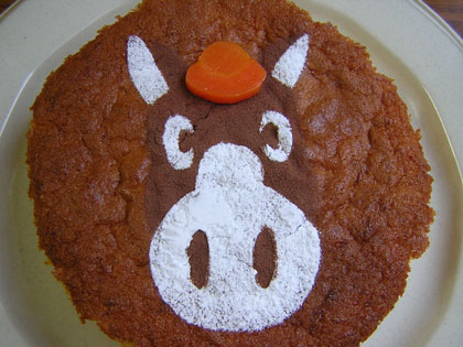 どさんこ君にんじんケーキ