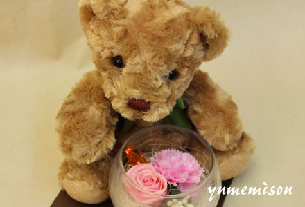 クマのぬいぐるみと