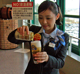 ビールの三段注ぎ