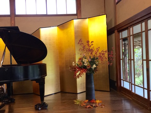 京都公演生け花