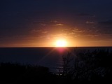 日本海へ沈む夕陽