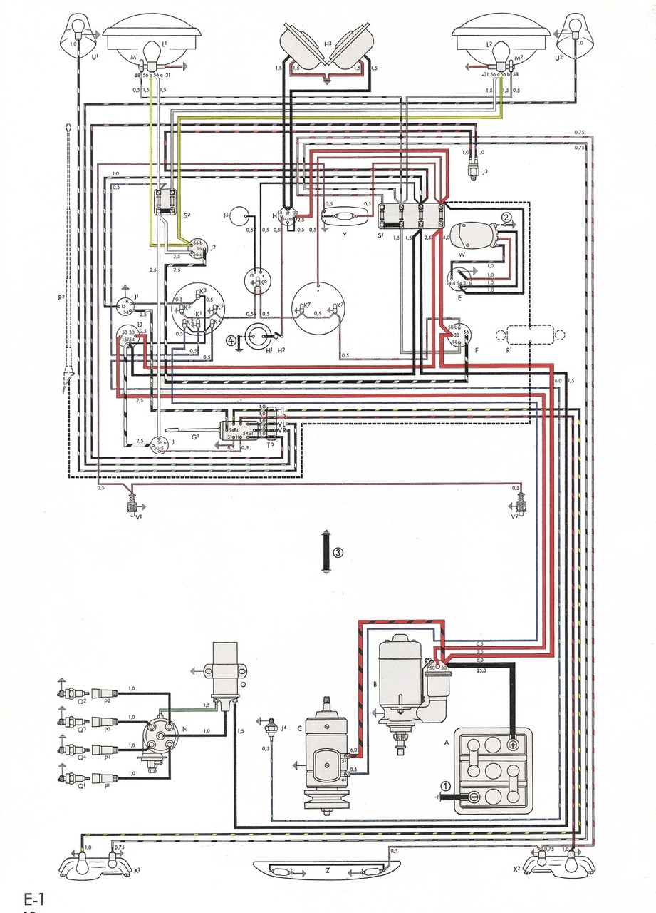 トラブル修理、メンテ : （続）カルマンギアおじさん日記 1972 vw bug wiring diagram lighting 
