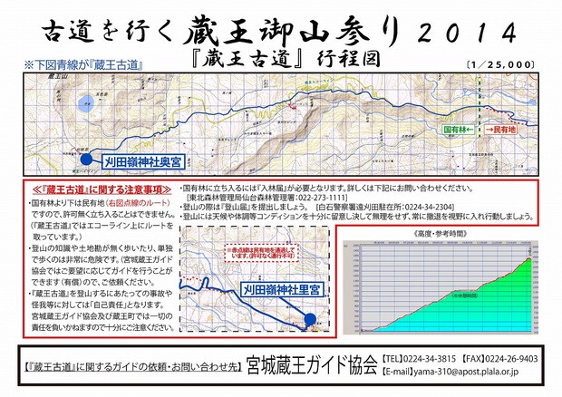 蔵王古道 宮城蔵王ガイド協会
