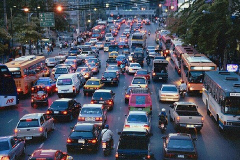 バンコク・夕方の渋滞