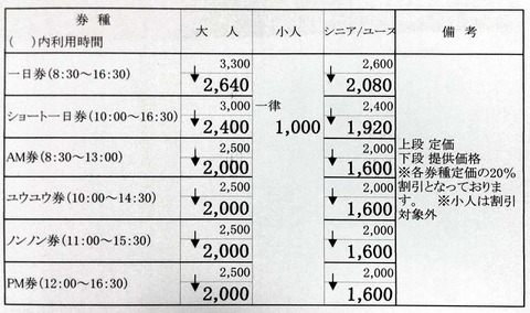 20111228　スキー場割引券