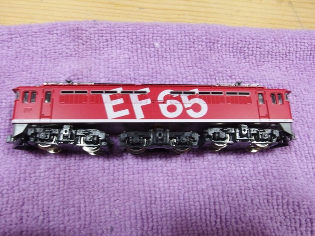 中古車両のメンテナンス KATO EF65 1019 レインボー