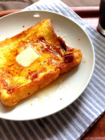 今まで食べた中で1番美味しいフレンチトースト レシピ 今日も食べておる