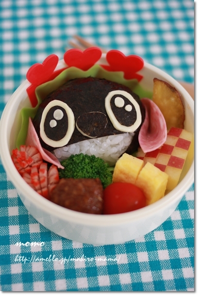 スティッチ海苔ver.のお弁当♪ : momo's obentou＊キャラ弁