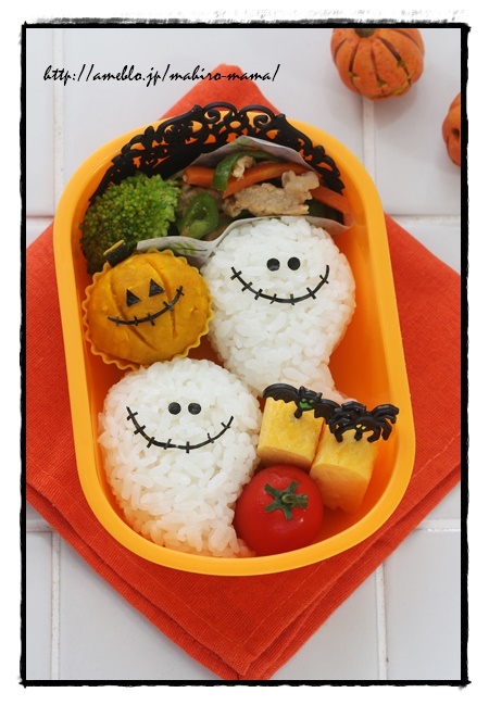 おばけちゃんのハロウィン弁当 キャラ弁 Momo S Obentou キャラ弁 Powered By ライブドアブログ