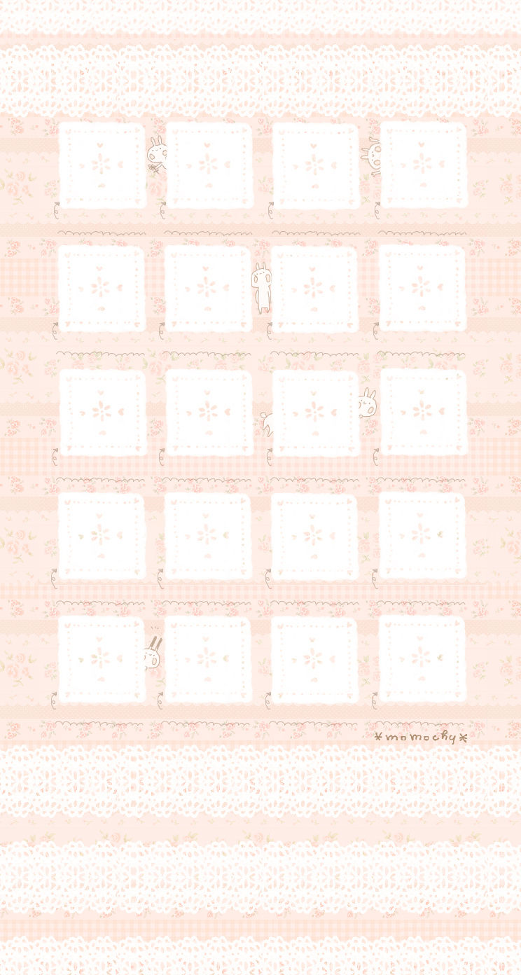 Iphone用うさぎ壁紙改訂版 イラストレーター Momochy オフィシャルブログ 桃の宝石箱