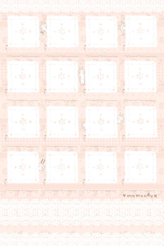 Iphone用うさぎ壁紙 イラストレーター Momochy オフィシャルブログ 桃の宝石箱