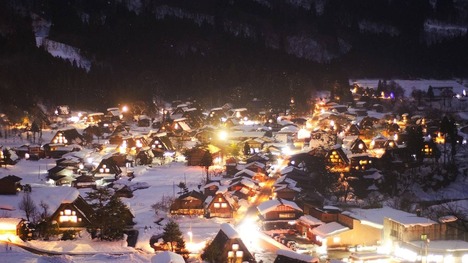131206夜の白川郷@岐阜