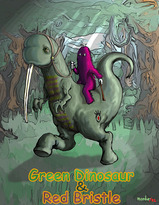 Green Dinosaur&Red Bristle
