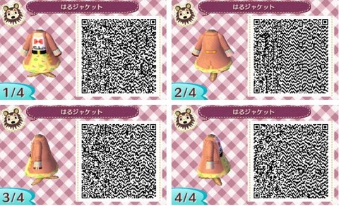 とびだせどうぶつの森 かわいいマイデザイン qrコード 洋服 地面 水路 とび森