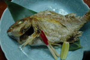 鯛の塩焼き