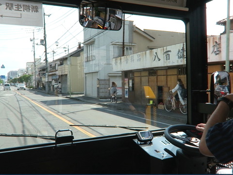 桐生本町通りを走行中
