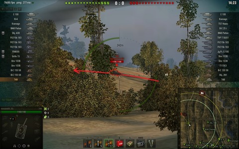 find enemy to E1