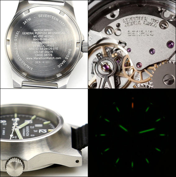 MARATHON × BENRUS コラボ ジェネラルパーパス 機械式手巻き時計 世界限定600本 MARATHON×BENRUS 手巻き時計 入荷
