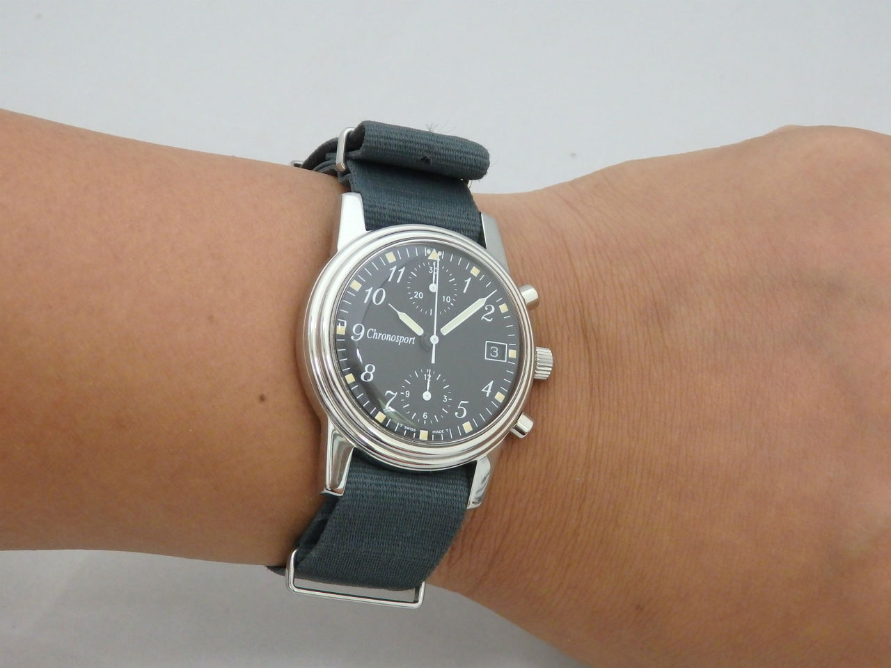 Chronosport クロノシュポルト ツーカウンタクロノグラフ 手巻 希少 クロノシュポルト ツーカウンタークロノグラフ 手巻き 入荷しま