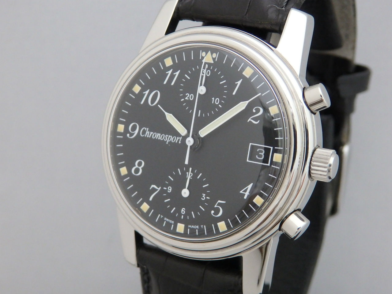 Chronosport クロノシュポルト ツーカウンタクロノグラフ 手巻 希少 クロノシュポルト ツーカウンタークロノグラフ 手巻き 入荷しま