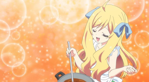 《邪神ちゃんドロップキック》6話感想・画像 ゆりねの味付けが気に入りカレーを作り続ける邪神ちゃん