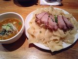 すずらん、味噌チャーシュー平打ちつけ特盛り