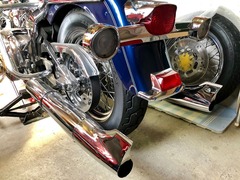 KERKER in Mikuni P.A.Tマフラーの取り外し作業(^^)b : ☆2ndハーレー